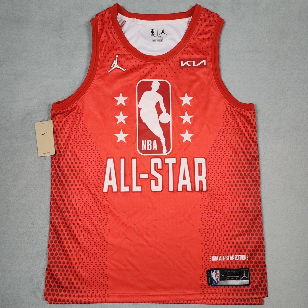 Devin Booker Nike Jordan NBA All Star Jersey Mens XL 52 Red NWT 75th